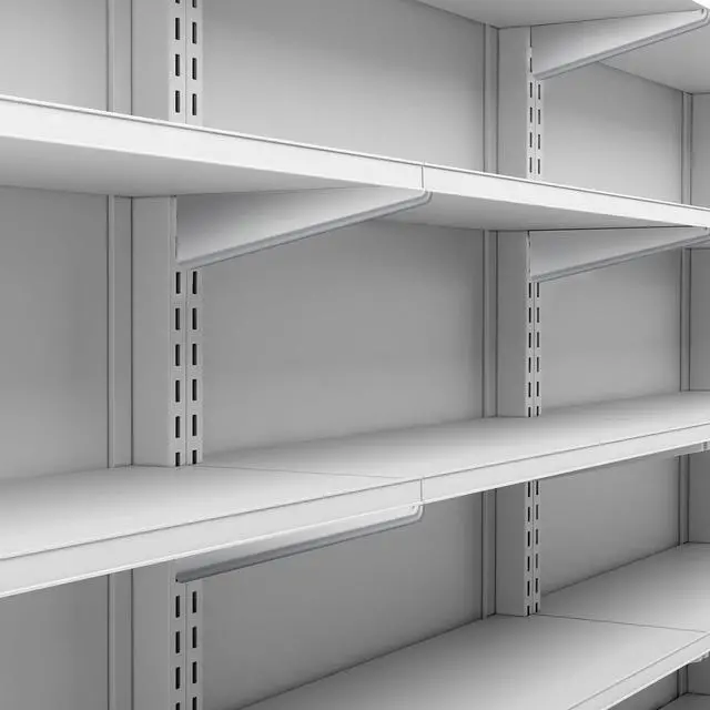 Alt view image 4 of 6 - 10 Pack Adjustable Shelf Brackets for Double Track System Closet Organization Heavy Duty Wire Shelf Brackets (White,11.5 Inches)