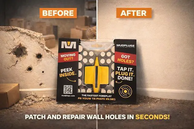 Alt view image 5 of 6 - FIX Drywall Anchor Holes Fast - Drywall Hole Repair Kit - No Mesh - No Spackle - Professional Small Hole Wall Patch Kit - 36 Plugs - Reusable Prep Tool - Quick and Easy