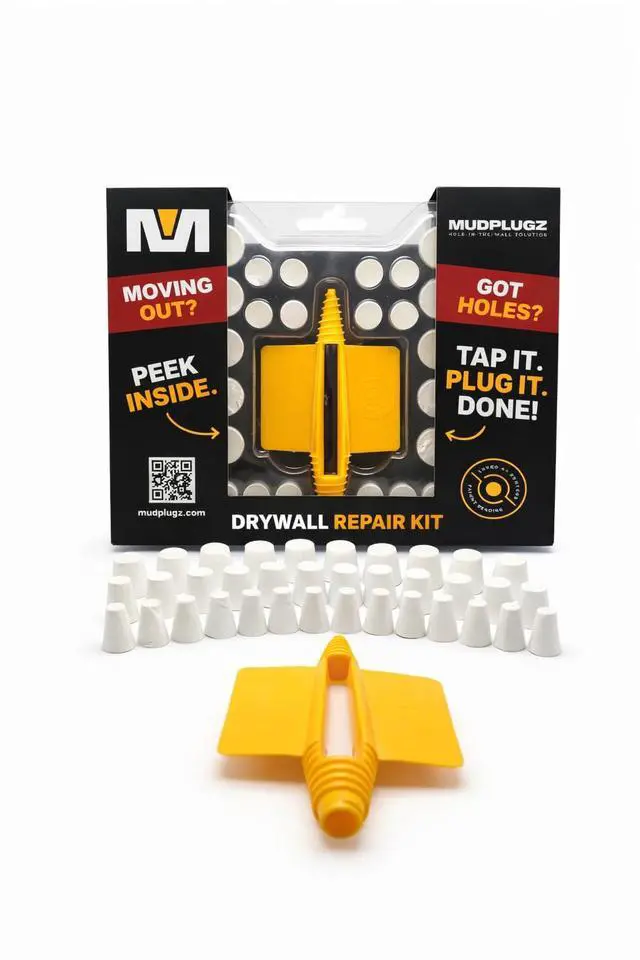 Alt view image 6 of 6 - FIX Drywall Anchor Holes Fast - Drywall Hole Repair Kit - No Mesh - No Spackle - Professional Small Hole Wall Patch Kit - 36 Plugs - Reusable Prep Tool - Quick and Easy