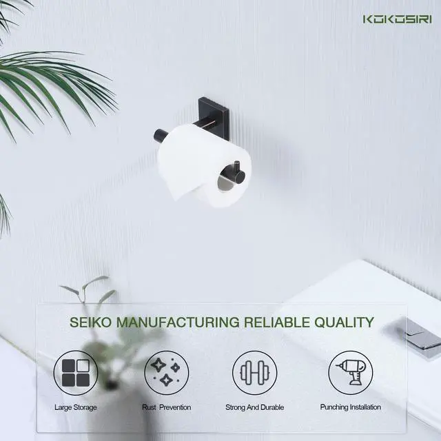 Alt view image 5 of 7 - Toilet Paper Holder Oil Rubbed Bronze Toilet Roll Holder Hold Mega Rolls Kitchen Bathroom Tissue Paper Dispenser Stainless Steel, B2005ORB
