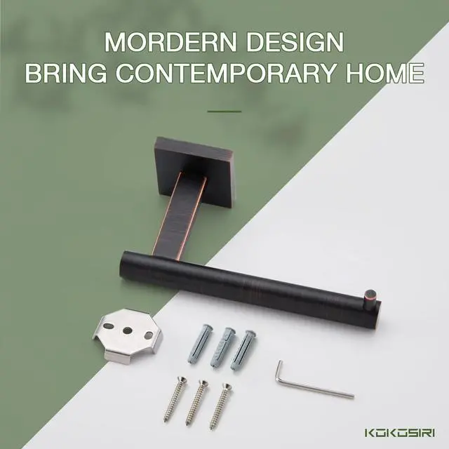 Alt view image 7 of 7 - Toilet Paper Holder Oil Rubbed Bronze Toilet Roll Holder Hold Mega Rolls Kitchen Bathroom Tissue Paper Dispenser Stainless Steel, B2005ORB