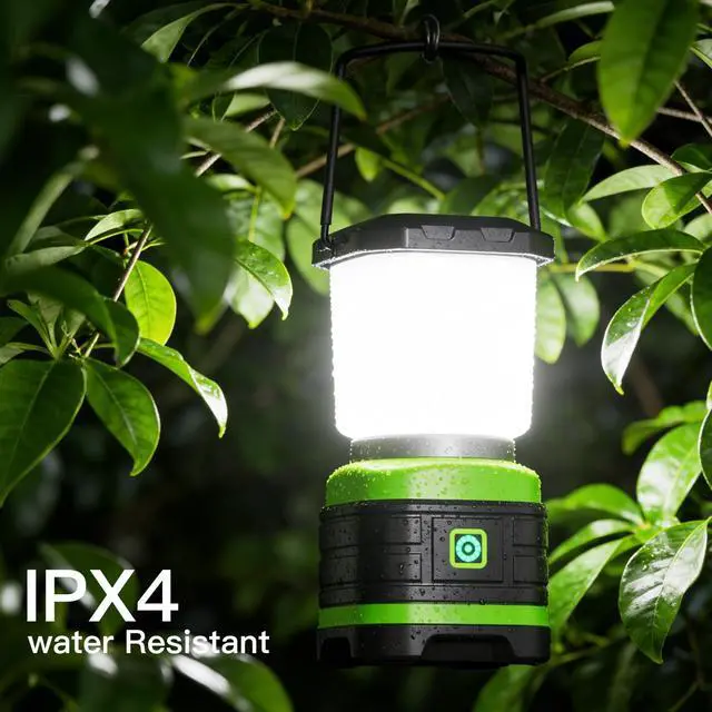 Alt view image 4 of 7 - LED Camping Lantern, Battery Powered LED Lights Camping Essentials, Portable Lanterns Flishlights for Emergency, Hurricanes, Outdoor Hiking, Power Outages, Survival Gear and Home Use, 2 Pack
