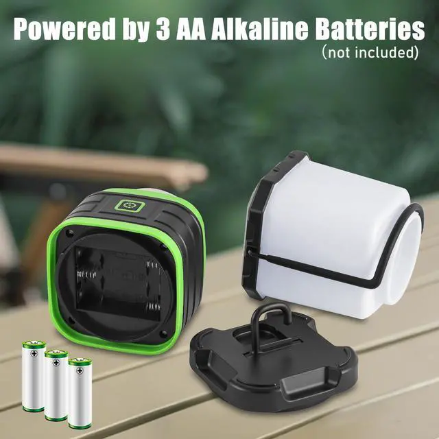 Alt view image 6 of 7 - LED Camping Lantern, Battery Powered LED Lights Camping Essentials, Portable Lanterns Flishlights for Emergency, Hurricanes, Outdoor Hiking, Power Outages, Survival Gear and Home Use, 2 Pack