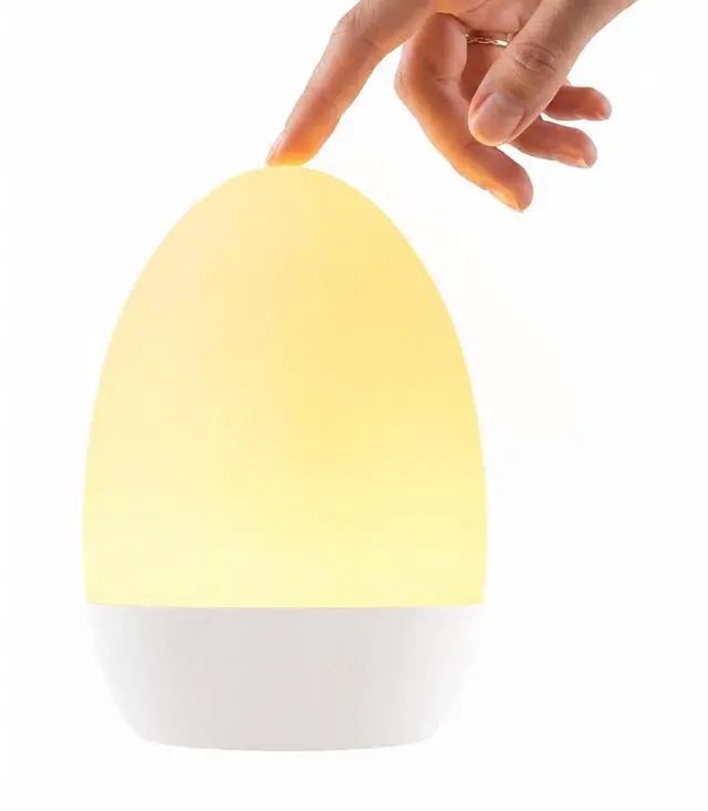Main image of Egg Light for Nursery, Eye-Caring Touch Control Rechargeable Baby Night Light with 17 Color Modes, Dimmable Night Feeding Egg Light for New Parents & Kids Bedroom