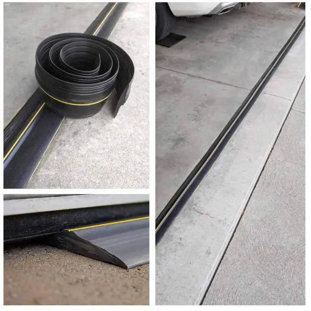 Alt view image 6 of 6 - Garage Door Bottom Seal Strip, Weatherproof EPDM Rubber Threshold, Fits All Standard Doors, Easy for DIY Homeowners, No Adhesive (10Ft, Black)