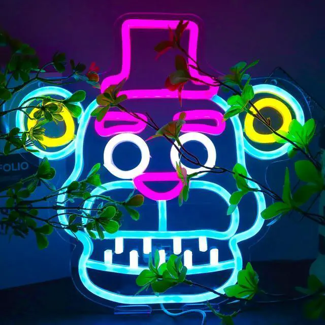 Main image of Fnaf Frendy Neon Sign for Wall DecorFive Nights LED Neon Lights for GameroomBirthdayChristmas Gifts for kids