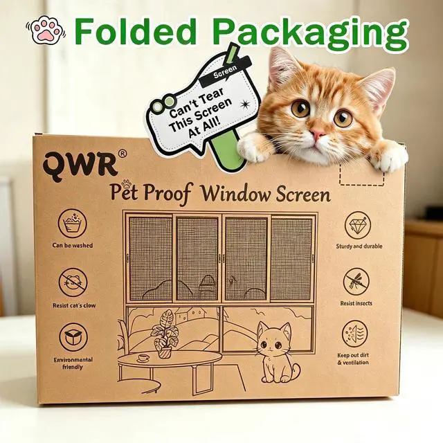 Alt view image 2 of 7 - Pet Proof Window Screen Replacement Kit, 39"x118" Durable High Hardness Screen Mesh Replacement Window Screens Repair Kit for Sliding Screen Door,Patio and Windows.(Folded Package with Tool Kit)