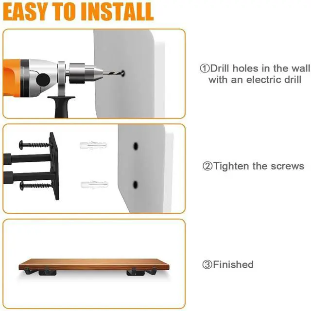Alt view image 6 of 7 - Garage Hooks Heavy Duty Tool Organizer, Wall Mount Hanger Rack Garage Storage Utility Hooks for Car Tires, Ladders, Chairs, Strollers, Power Tools, Garden Tools (2 Pack, 12.4" Hook)