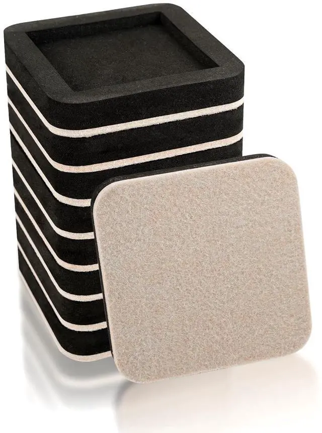 Main image of Upgraded Felt Furniture Sliders for Hardwood Floors - 8 PCS 4" | Patented Groove Design, Furniture Movers Sliders, Easily and Safely Move Any Item, Floor Protection
