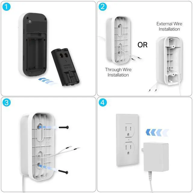 Alt view image 3 of 4 - myQ Smart Garage Door Video Keypad Wired Power Adapter Kit-Works with, LiftMaster and Craftsman openers, White