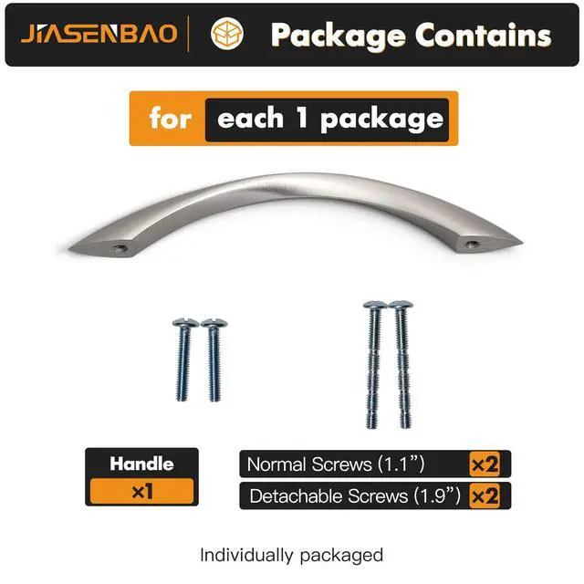 Alt view image 6 of 7 - 10 Pack Brushed Nickel Cabinet Pulls 5 Inch Arch Twisted Silver Handles Drawer Kitchen Cupboard Bathroom Dresser Cabinet Hardware Zinc Alloy