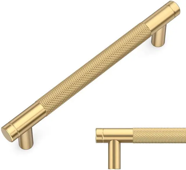 Main image of 10 Pack Champagne Bronze Cabinet Pulls 5" | Center to Center Kitchen Cabinet Handles for Drawer Dresser, Cupboard and Wardrobe ZH0031