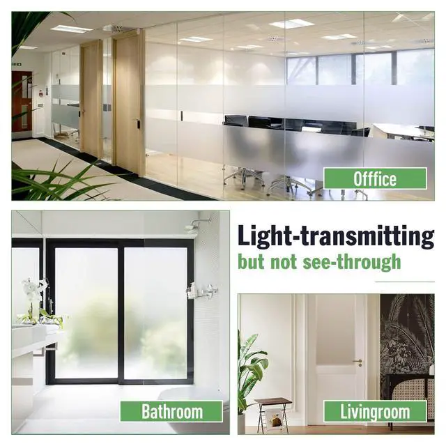 Alt view image 5 of 7 - Frosted Glass Paint for Window - Window Privacy Paint, Waterproof & UV Resistant, Frosted Glass Spray, for Bathroom, Kitchen, Room, Sliding Door, 16oz (with tools)