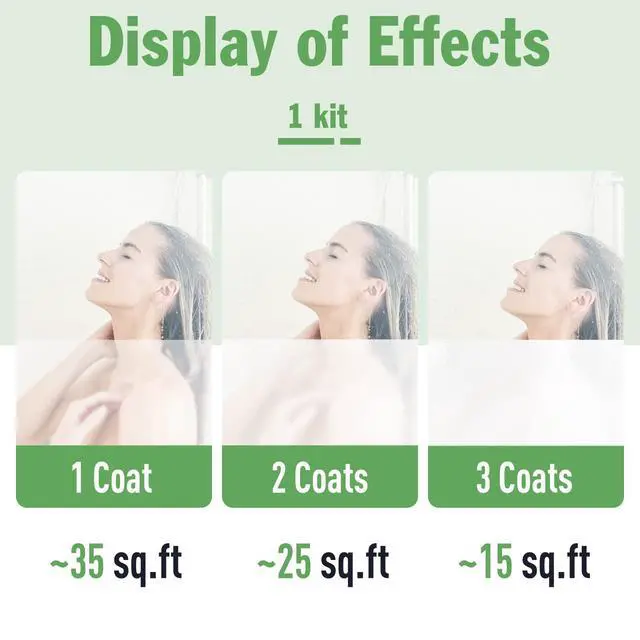 Alt view image 6 of 7 - Frosted Glass Paint for Window - Window Privacy Paint, Waterproof & UV Resistant, Frosted Glass Spray, for Bathroom, Kitchen, Room, Sliding Door, 16oz (with tools)