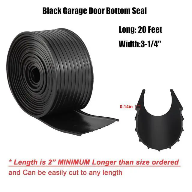 Alt view image 6 of 7 - Replacement Wayne Dalton Garage Door Bottom Weather Seal 154448 for Weather Stripping Fit 16 feet Wide Doors (16 feet)