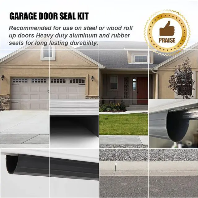 Alt view image 7 of 7 - Replacement Wayne Dalton Garage Door Bottom Weather Seal 154448 for Weather Stripping Fit 16 feet Wide Doors (16 feet)