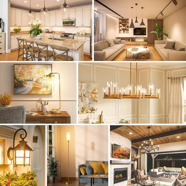 Alt view image 7 of 7 - E12 Edison LED Light Bulbs 40 Watt Equivalent Candelabra, Dimmable 2700K Warm White T6 Clear LED Bulbs 4W 400lm Vintage T25 for Chandelier Ceiling Fan, Tubular Small Filament Bulbs, 6 Packs