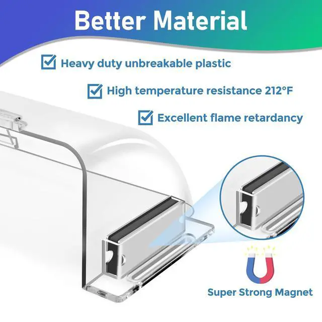Alt view image 3 of 7 - 2-Pack Magnetic AC Air Vent Deflectors, Adjustable 9"-15.5" | Thick adjustable vent redirectors with strong large magnets fit 9"-15.5" floor, wall and ceiling registers for AC and heat