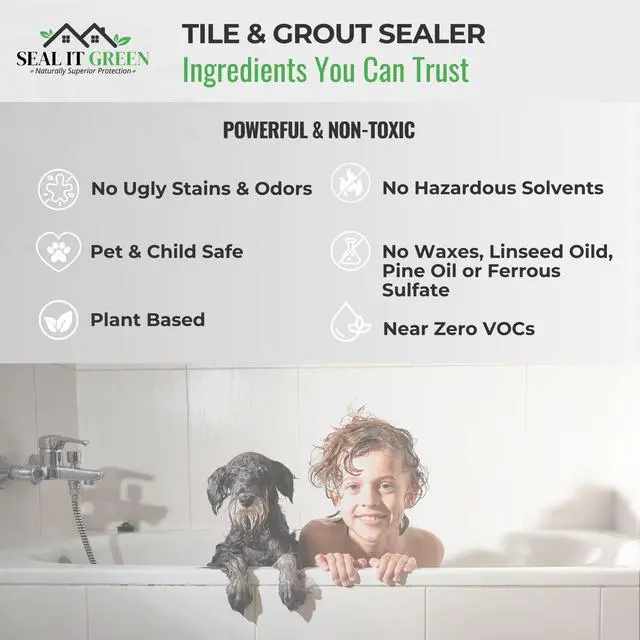 Alt view image 3 of 6 - Xtreme-Heavy Duty Pro Strength Grout Sealer. Non Toxic-VOC Free & Odorless.Seal Smarter. Incredible 100+ SF Coverage. Indoor Or Outdoor Use. Use The Sealant The Pros Use. Lasts For Years
