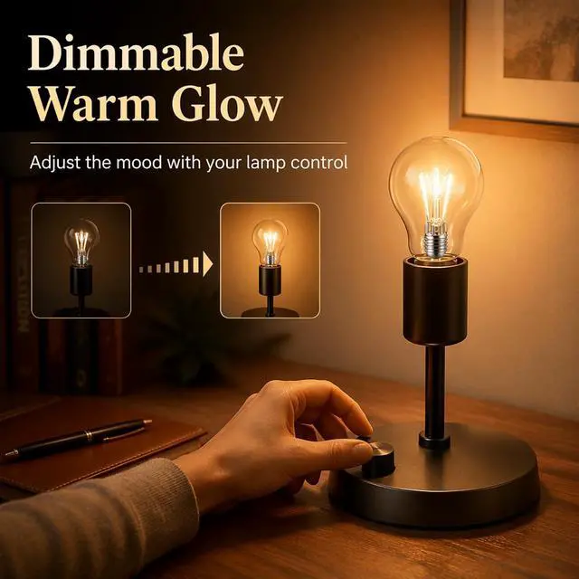 Alt view image 3 of 7 - 60 Watt Incandescent Light Bulbs, A19 60 WATT Incandescent Bulb Shatter Resistant Rough Service Light Bulb Dimmable(8 Pcs)