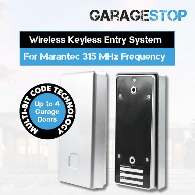 Alt view image 2 of 6 - 1 for Marantec Garage Door Keypad, Wall Mount Garage Door Opener Keypad M13-631, 104053, Wireless Garage Door Keypad Opener fits Marantec Garage Door
