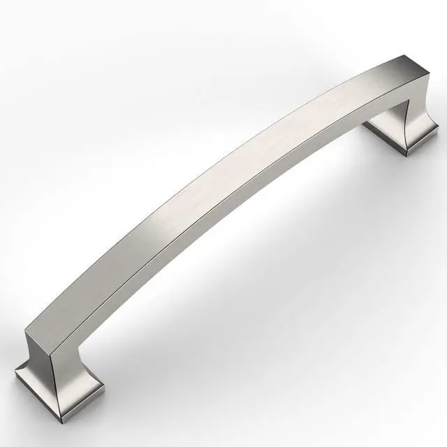 Main image of 10 Pack Brushed Satin Nickel 5 Inch(128mm) Hole Centers Kitchen Cabinet Pulls Cabinet Hardware Kitchen Handles for Cabinets Cupboard Handles Drawer Pulls ZH0009BSN
