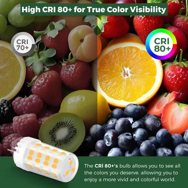 Alt view image 5 of 7 - G4 LED Bulb 4W 480LM 2700K Warm White, 12V AC/DC, 360° Beam Angle, T3 Halogen Replacement, High-Efficiency Ceramic Base for Landscape, Cabinet, Ceiling Lights, 10 Pack