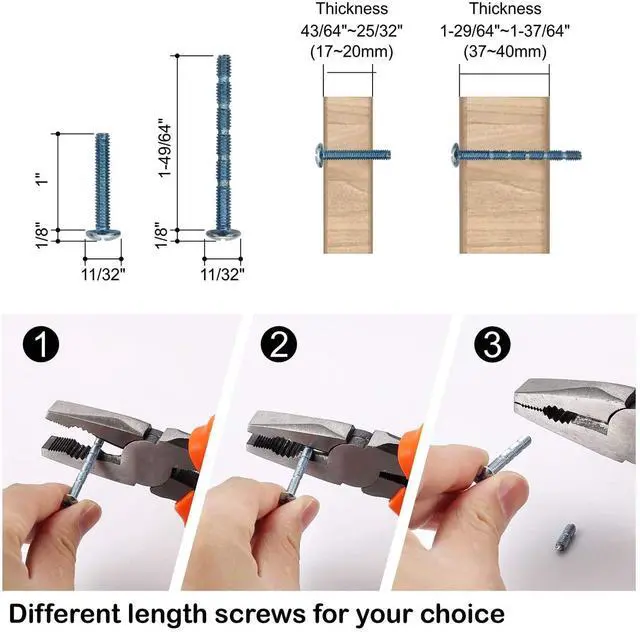 Alt view image 6 of 6 - 10 Pack Brushed Satin Nickel 5 Inch(128mm) Hole Centers Kitchen Cabinet Pulls Cabinet Hardware Kitchen Handles for Cabinets Cupboard Handles Drawer Pulls ZH0009BSN