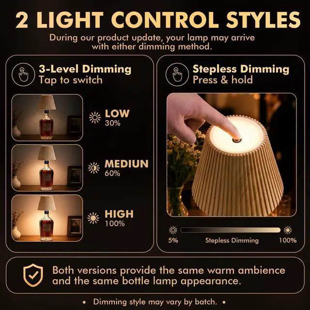 Alt view image 4 of 7 - Wireless Bottle Lamp, LED Bottle Light Topper for Liquor Wine Bottles | Rechargeable Cordless Lamp Shade for Bar Table Home Decor, Modern Infinity Wine Bottle Light, Gifts for Women