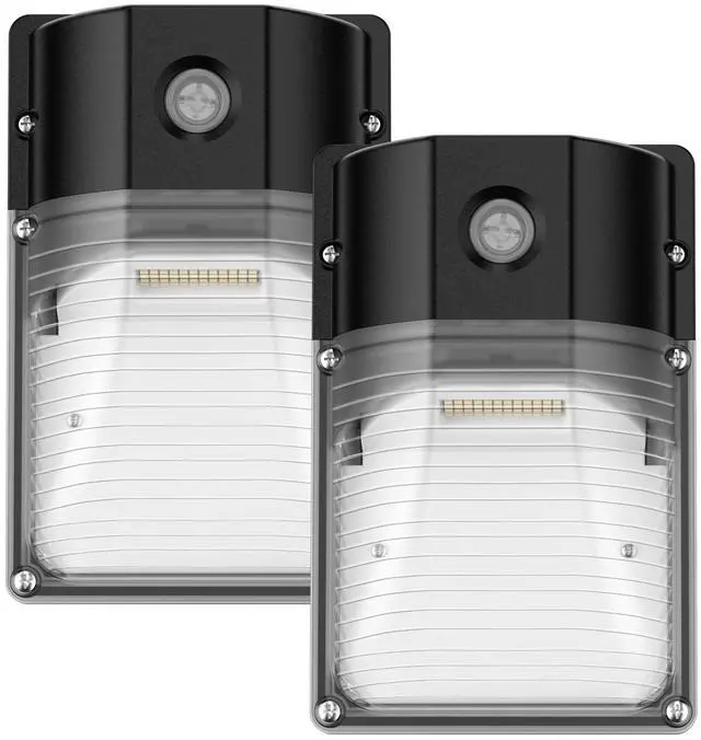Main image of 30W LED Wall Pack Light with Dusk to Dawn Sensor, 3600LM, 5000K Daylight, 120Vac Led Porch Lights, IP65 Waterproof Outdoor Security Lighting for Garage Warehouse Garden, ETL Certified, 2 Pack