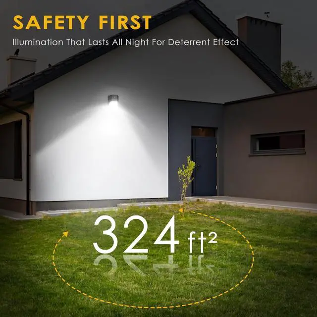 Alt view image 3 of 6 - 30W LED Wall Pack Light with Dusk to Dawn Sensor, 3600LM, 5000K Daylight, 120Vac Led Porch Lights, IP65 Waterproof Outdoor Security Lighting for Garage Warehouse Garden, ETL Certified, 2 Pack