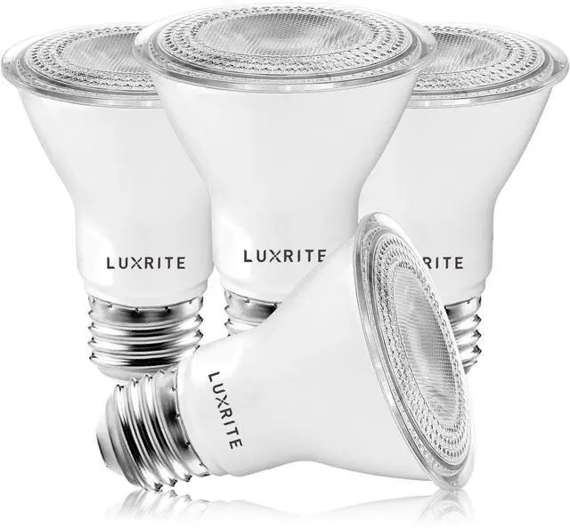 Main image of 4 Pack PAR20 LED Bulbs, 50W Equivalent, 2700K Warm White, Dimmable LED Spotlight Bulb, Indoor Outdoor, 7W, 500 Lumens, Wet Rated, E26 Standard Base, UL Listed