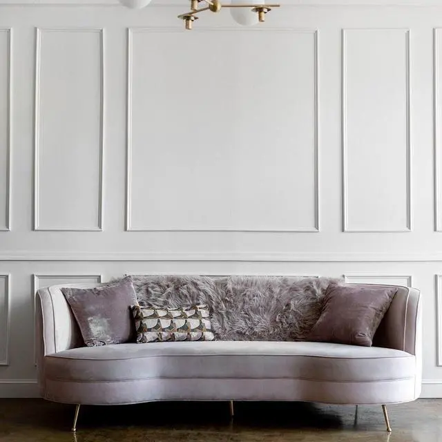Alt view image 4 of 7 - Peel and Stick Wall Molding, Chair Rail Wainscoting Panel, Finish Trim for Home Decoration (Paintable White, 9.8ft x 2.4in)