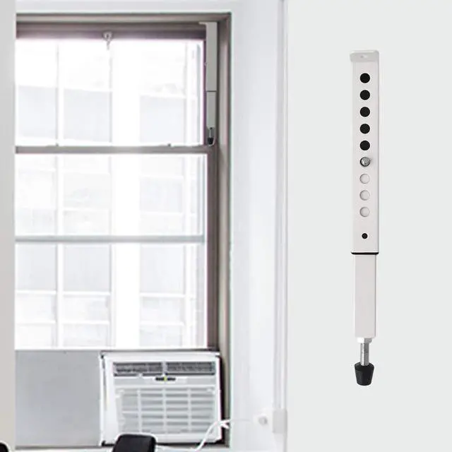 Alt view image 3 of 6 - AC Security Window Lock Bar, Window Security Bars - Sturdy Steel, Extends from 10" to 17 1/2" for Sliding Windows with AC Unit Installed