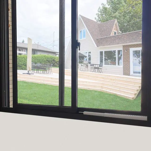 Alt view image 6 of 6 - AC Security Window Lock Bar, Window Security Bars - Sturdy Steel, Extends from 10" to 17 1/2" for Sliding Windows with AC Unit Installed