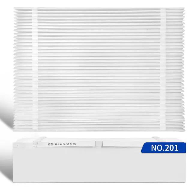 Main image of 2-Pack 201 Replacement Furnace Filter Compatible with Aprilaire Space-Gard 2200,2250 Whole-House Air Purifier and X0445,MERV-10, 20x25x6 Air Filter