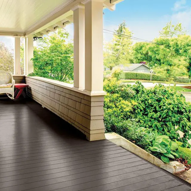 Alt view image 4 of 7 - Grab-N-Go Porch and Floor Interior/Exterior Paint, 1 Gallon, Satin, Brown, Scratch Resistant, 128 Fl Oz (Pack of 1)