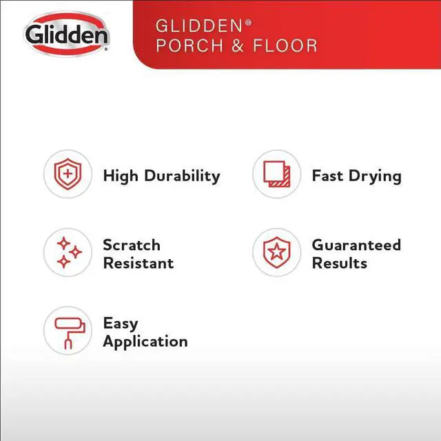 Alt view image 6 of 7 - Grab-N-Go Porch and Floor Interior/Exterior Paint, 1 Gallon, Satin, Brown, Scratch Resistant, 128 Fl Oz (Pack of 1)