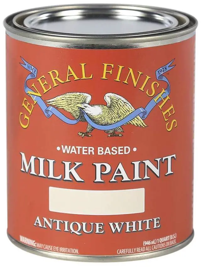 Main image of Water Based Milk Paint, 1 Pint, Antique White