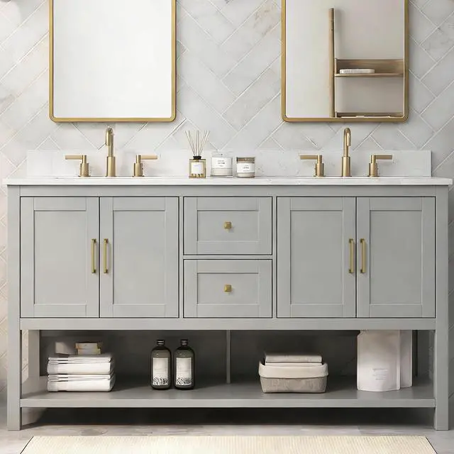 Alt view image 6 of 7 - Champagne Bronze Cabinet Pulls, Solid Zinc Alloy, 5 Inch, 10 Pack | Rustproof & Durable, Square Modern Design, Easy Installation, Smooth Edges, Screws Included, Ideal for Kitchen, Bathroom