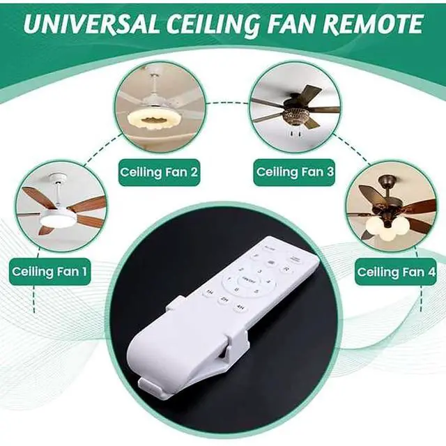 Alt view image 4 of 7 - Universal Ceiling Fan Remote Control Kit Replacement, 6-Speed & Timing, Remote Replacement for 24V DC Ceiling Fan Light