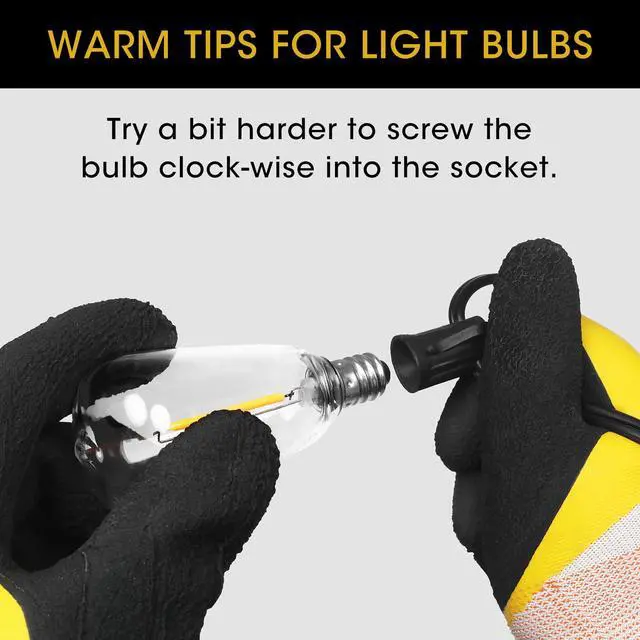 Alt view image 4 of 7 - E12 Base ST38 LED Replacement Bulbs for Outdoor String Lights | Not Solar, Vinatge 1W LED Shatterproof Light Bulb, Warm White 2200K