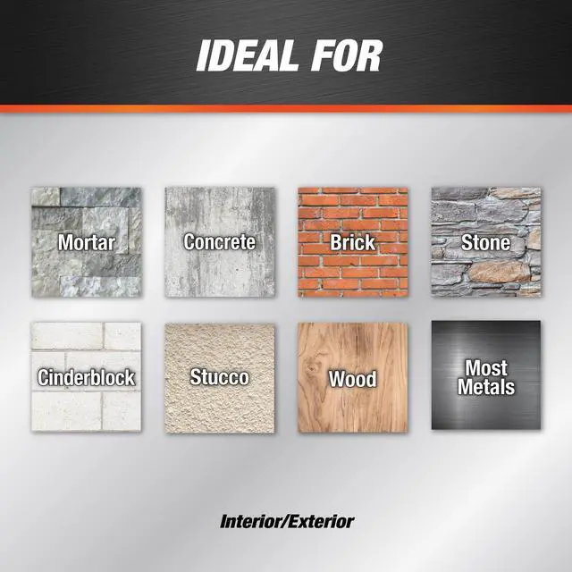 Alt view image 4 of 6 - Textured Mortar Premium Elastomeric Latex Filler & Sealant, Beige, 10.1 Oz (7079810081)