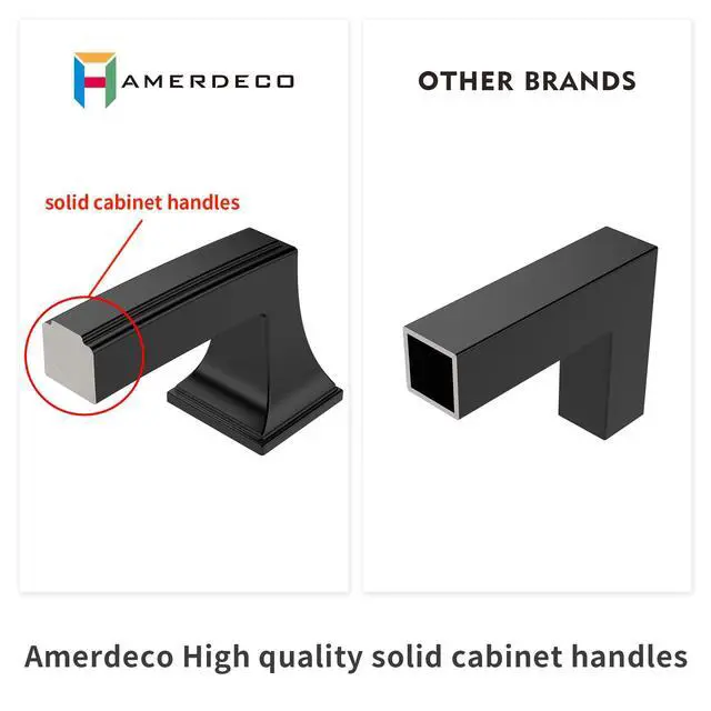Alt view image 6 of 7 - 10 Pack Brushed Satin Nickel Cabinet Pulls 5 Inch(128mm) Hole Center Cabinet Hardware Kitchen Cabinet Handles for Bathroom Drawer Pulls Dresser Pulls ZH0010