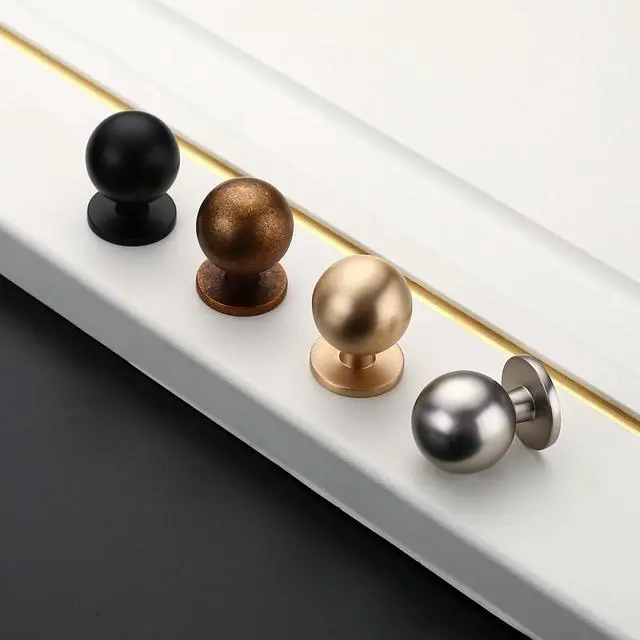 Alt view image 6 of 7 - 10 Pack Champagne Bronze Kitchen Cabinet Knobs, Cabinet Knobs Kitchen Cabinet Hardware for Cupboard Drawer Knobs Dresser Knobs