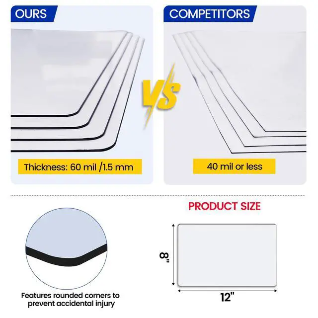 Alt view image 4 of 7 - Magnetic Vent Covers, Extra Strong Magnets, 8" x 12" (4 Pack) Ultra Thick 60mil, Complete Seal, Air Vent Covers for Home Floor, Ceiling, Wall Registers, HVAC, AC, RV, and Heater Vents