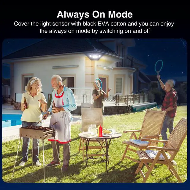 Alt view image 4 of 7 - 100w Dusk to Dawn Outdoor Lighting,11000LM Led Outdoor Light from Dusk Till Dawn,Super Bright Flood Light,IP66 Waterproof Exterior Security Black Light Fixture,3 Heads Photocell for Garage,Yard
