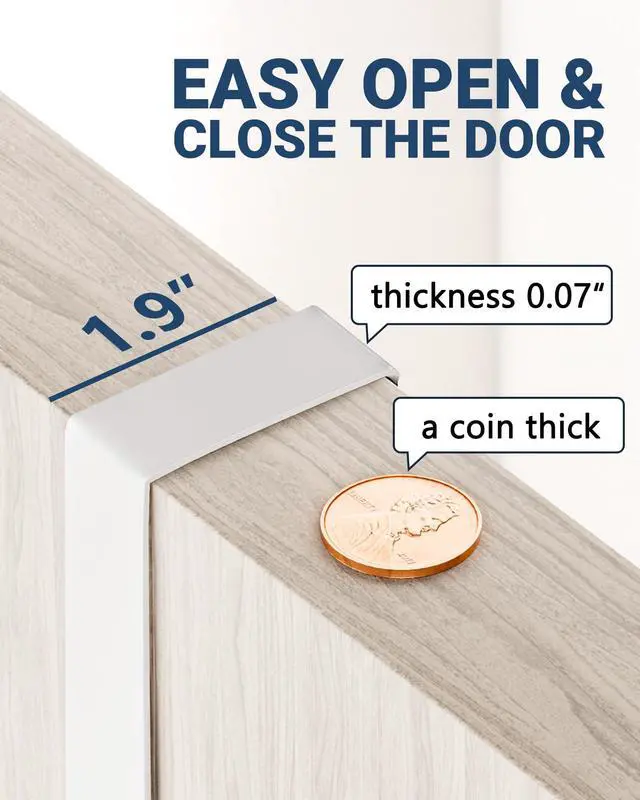 Alt view image 7 of 7 - Broom Holder Door Mount, Wood Over the Door Broom and Mop Holder | 4 Slots 4 Hooks, No Drill Setup, EVA Protection Pads, Secure Grip, Laundry Garage Closet Kitchen Use, White
