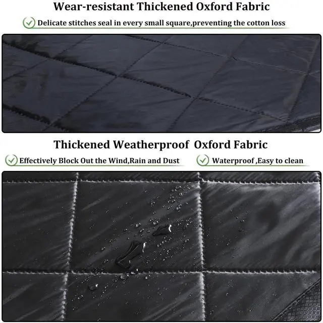 Alt view image 5 of 7 - Upgraded Magnetic Thermal Insulated Door Curtain | Thicken Polyester Fiberfill & Thicker Oxford Fabric,Temporary Folding Doors Insulation Cover,Window Insulation Kit for Winter