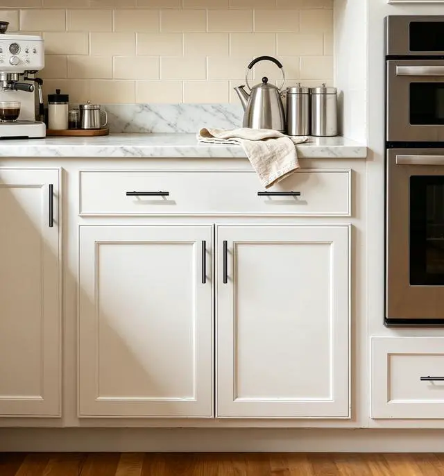 Alt view image 2 of 7 - Cabinet Handles 30 Pack, 5" Length, 3" Hole Center, Matte Black | Stainless Steel, Round Bar Design, Modern Transitional Design, 2 Screw Sizes Included, Kitchen & Bathroom Cabinet Pulls